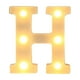 thumbnail image 2 of Letras LED del alfabeto, letras de plástico blanco A-M, 26 luces LED del alfabeto inglés H, 2 of 3