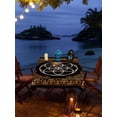 thumbnail image 6 of Indian Consigners Tarot Spread Cotton Altar Cloth Seed Of Life 36 Inches Witchcraft Square Spiritual Beautiful Wall Hanging Table Cover Tapestry Table Cloth, 6 of 7