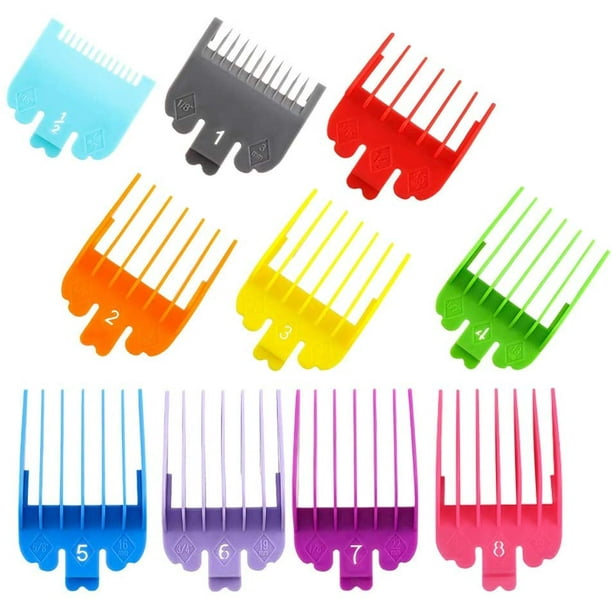 Clip on combs for clipper 10 pieces professional hair clipper