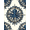 Navy Blue Ivory, Pattern 4, variant on ODIKA Maritime Octopus Tentacle Curling Wave Nautical Border Motif Stain Resistant Low Profile for Dorm Room, Small Living Apartment