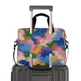 thumbnail image 2 of 16" Laptop Briefcase for Work Travel Laptop Shoulder Bag Carrying Handbag Laptop Case Colorful Splashes and Brushstrokes, 2 of 8