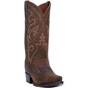 Dan Post Boots Mens Renegade Distressed Embroidered Pull On Snip Toe Cowboy
