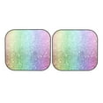 thumbnail image 5 of Lsque Beautiful Glitter 2 PCS Windshield Sun Shade | CarFoldable Window Covers | Car Accessories Reflect UV for Universal Cars SUV Truck | Small, 5 of 7