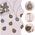 thumbnail image 3 of 1set 16pcs 8 styles Alloy Enamel Pendants with Rhinestone Teardrop Mixed color 24.5x18.5x3.5mm Hole: 1.6mm, 3 of 5