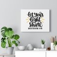 thumbnail image 5 of Scripture Walls Matthew 5:16 Light Shine Bible Verse Canvas Christian Wall Art Ready to Hang Unframed, 5 of 12