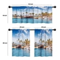 thumbnail image 4 of LALILO Kitchen Curtains and Valances Set of 3 36" With Window Treatment Tiers for Window Decor, 4 of 5