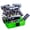 Green, variant on Fishing Tackle Box With Included Lures  Hooks Weights 3-layer Freshwater Kit For Bass Trout Walleye Gear And Equipment Gift Fishingman