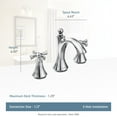 thumbnail image 2 of Moen Wynford Brushed Nickel Two-Handle Bathroom Faucet, 2 of 6
