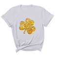 thumbnail image 2 of Meichang Chandails Chanceux pour Femmes T-Shirts St Patrick's Day T-Shirts Graphiques Trèfle T-Shirts de Fête Col Rond Hauts Irlandais Porte-Bonheur T-Shirts Décontractés à Manches Courtes Liquidation de Printemps, 2 of 7