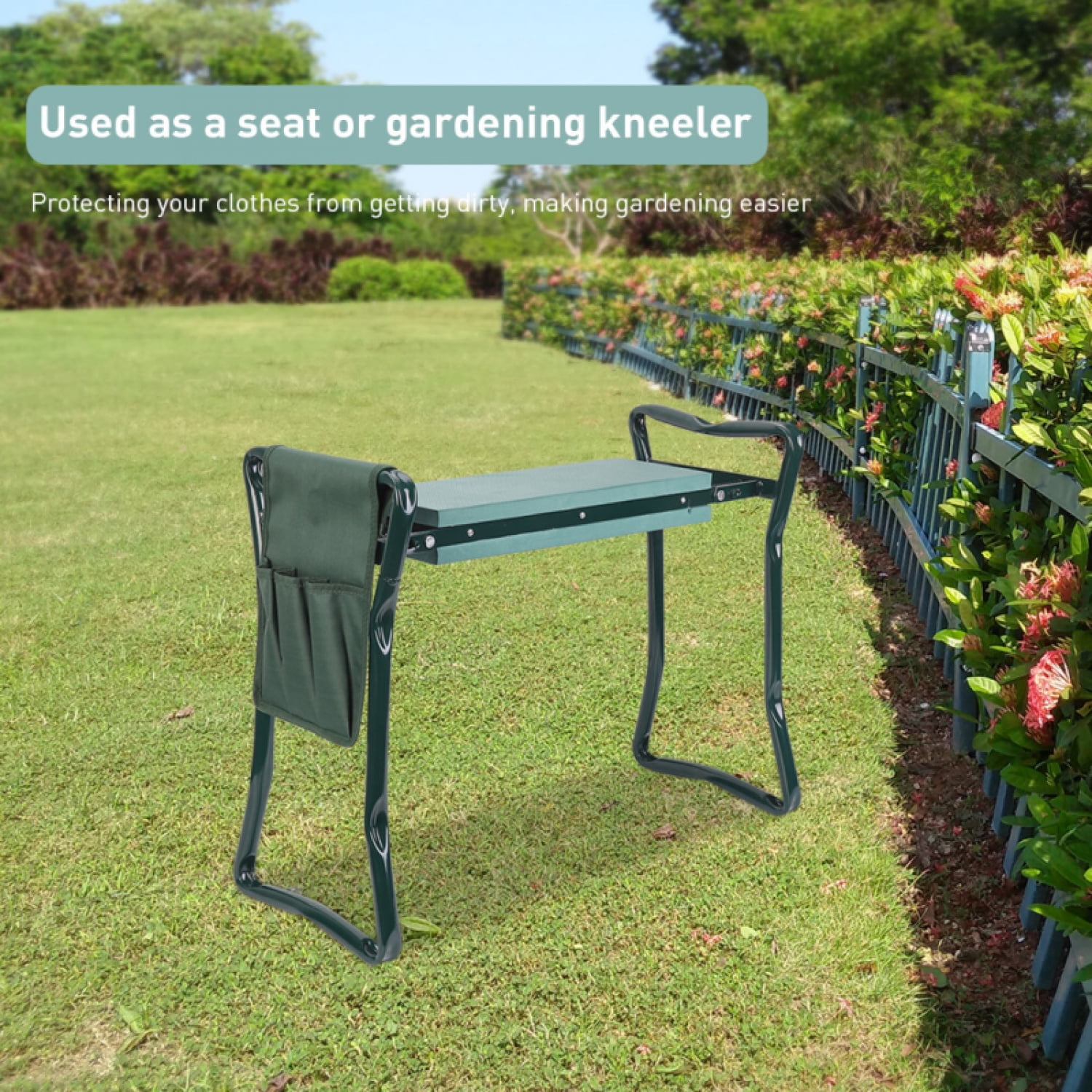 Heavy Duty Upgraded Garden Kneeler Thicken Seat Padded Kneeling Stool Outdoor