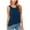 Navy, variant on Giftesty Women's Solid Round Neck Off Shoulder Sleeved Women's Sleeveless V-Neck Tanks Top Green XL