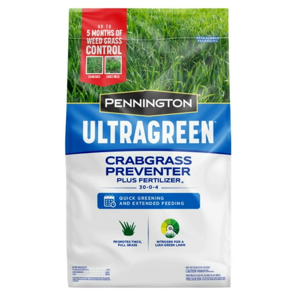 Pennington 100536604 UltraGreen Crabgrass Preventer Plus Fertilizer, 12