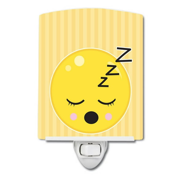 Caroline's Treasures BB8738CNL Sleeping Face Ceramic Night Light, 6x4x3", multicolor