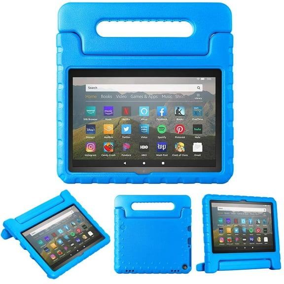 Tablet Case with Grip (10th Generation 2020 Release Kids Shockproof Grip and Stand for Amazon Fire HD 8" 2021