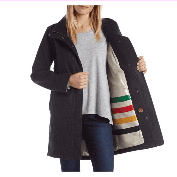 Pendleton Women's Water Resistant Cascade Wool Campbell Coat Jacket S