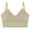Beige, variant on Bras for Women Ribbed Wirefree Spaghetti Strap Comfort Wirefree Full Support Everyday Bras