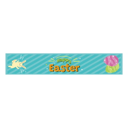 

MIARHB Easter Table Flag Holiday Bunny Egg Little Printed Vintage Easter Decor Tablecloth Easter Home Decorations