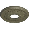 thumbnail image 3 of Ekena Millwork 12 1/8"OD x 3 1/2"ID x 1"P Palmetto Ceiling Medallion (Fits Canopies up to 4 7/8"), Hand-Painted Spartan Stone, 3 of 6