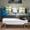 White, variant on Synthetic Wood Construction - Smooth Metal Rail System - Relaxing Living Space - Versatile and Durable Coffee Table