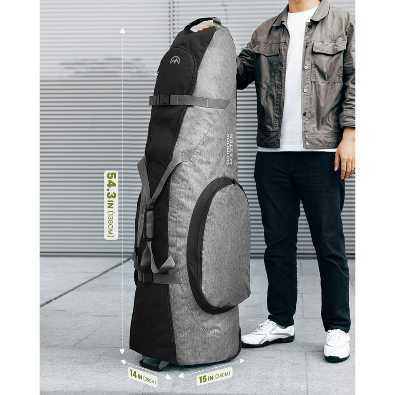 OutdoorMaster Padded Golf Club Carry Bag with Sided Cover