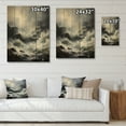 thumbnail image 4 of Designart "Ocean s Stormy Horizon" Nautical & Beach Print on Natural Pine Wood, 4 of 5