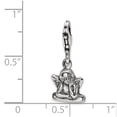 thumbnail image 4 of 925 Sterling Silver Reflections Antiqued Ornate Charm Pendant; for Adults and Teens; for Women and Men, 4 of 4