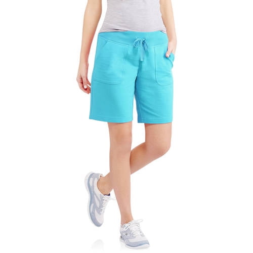 Athletic Works Women's Athleisure French Terry Bermuda Shorts