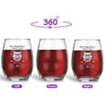 thumbnail image 2 of Kinda Busy Being Kindergarten Teacher and Persian Mom 15oz Stemless Wine Glass Mug Cat Lover Kitten Owner Gifts Wine Glasses Cup - 02005, 2 of 5