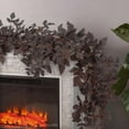 thumbnail image 6 of 2Pack 6FT Artificial Plum Cimicifuga Seeded Christmas Garland - Autumn Fall Leaf Vine for Fireplace Mantel, Home, Wedding & Halloween Thanksgiving Decor, 6 of 6