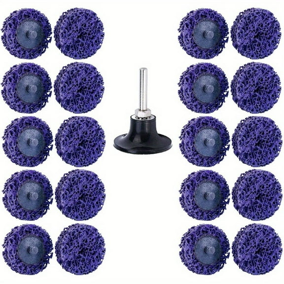 21-Piece 2-Inch Quick Change Paint Stripping Disc Set - Professional Strip Discs for Drill and Die Grinder, Paint Removal Wheels for Wood and Metal