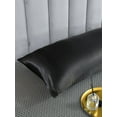 thumbnail image 6 of Move Over Black Satin Body Pillowcase, Silky Body Pillow Cover 20x54 inch, Satin Microfiber Pillow Case, 6 of 8