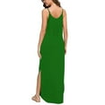 thumbnail image 4 of Robes d'Été pour Femmes 2023 Mode Midi Femmes Décontractées Col en V Robes Unies Été Sans Manches Robe Pull Robes de Soirée pour Femmes Élégantes Élégantes en Solde, 4 of 6