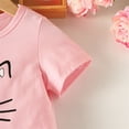 thumbnail image 4 of Mercatoo Toddler Baby Girls Summer Set Print Short Sleeve T Shirt Tops Shorts Clothes 2Pcs Cute Kids Casual Outfits, 4 of 6