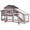 Brown(72.3"L x 26"W x 39.4"H), variant on Aivituvin Chicken Coop Chicken House for Outdoor, Poultry Cage with Wheels Large Mobile Hen House and UV-Resistant Roof Red
