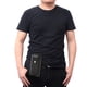 thumbnail image 3 of Sywqhk Riñonera De Moda Para Hombre, Tarjetero Pequeño De Cuero, Cinturón, Monedero (Negro) Sywqhk Para estrenar, 3 of 4