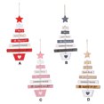 thumbnail image 4 of Wosthever Año Nuevo 2020, letras navideñas, artesanía de madera, adorno para árbol de Navidad, decoraciones navideñas, colgantes colgantes de Kits de decoración para fiestas Rosado Wosthever HA001034-03, 4 of 6