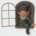 thumbnail image 2 of Gnome dejar la ventana de árbol capricto escultura decoración de jardín mini jardín Afortunado Sencillez, 2 of 2
