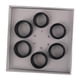 thumbnail image 5 of 6 X medidor de anillos, herramienta de tamaño de anillo, dispositivo portátil de medición del tamaño de los dedos para tiendas, mujeres y hombres, par, 5 of 9