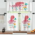 thumbnail image 3 of LALILO Kitchen Curtains and Valances Set of 3 36" Cartoon Window Treatment Tiers for Window Decor, 3 of 5