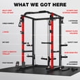 thumbnail image 5 of MITONOS Power Cage,2000LB Squat Rack with Cable Crossover System,Multi-Function Weight Cage Strength Training Machine,Home Gym Workout Machine with More Training Attachments, 5 of 12