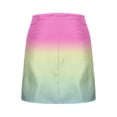 thumbnail image 6 of hotojiny Women's Satin Silky Mini Skirt Elastic High Waist Side Zipper Mini Short A-Line Skirt Fashion Gradation Party Flowy Skirts, 6 of 6
