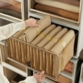 thumbnail image 5 of LEEYNEER1 Drawer Storage Organzier - Plastic Drawer Stroage  Stackable Storage Drawers  Light Brown, 5 of 5