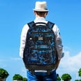 thumbnail image 3 of Mochila con ruedas FTJCF, 3 unidades, para niños, hombres y adultos, color azul, 3 of 9