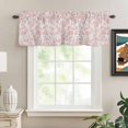 thumbnail image 2 of Farmhouse Pink Kitchen Valances for Windows, Vintage Flower Leaf Botanical Plant Bathroom Window Valances 42x12 Inch Rod Pocket Window Treatments Valance Curtains for Living Room Bedroom Decor, 2 of 9