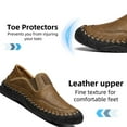 thumbnail image 3 of Men's Casual Loafer Slip On Comfort Soft Lightweight Business Driving Travel Walking Flat Non-Slip Sole Shoe Brown 9 US, 3 of 7