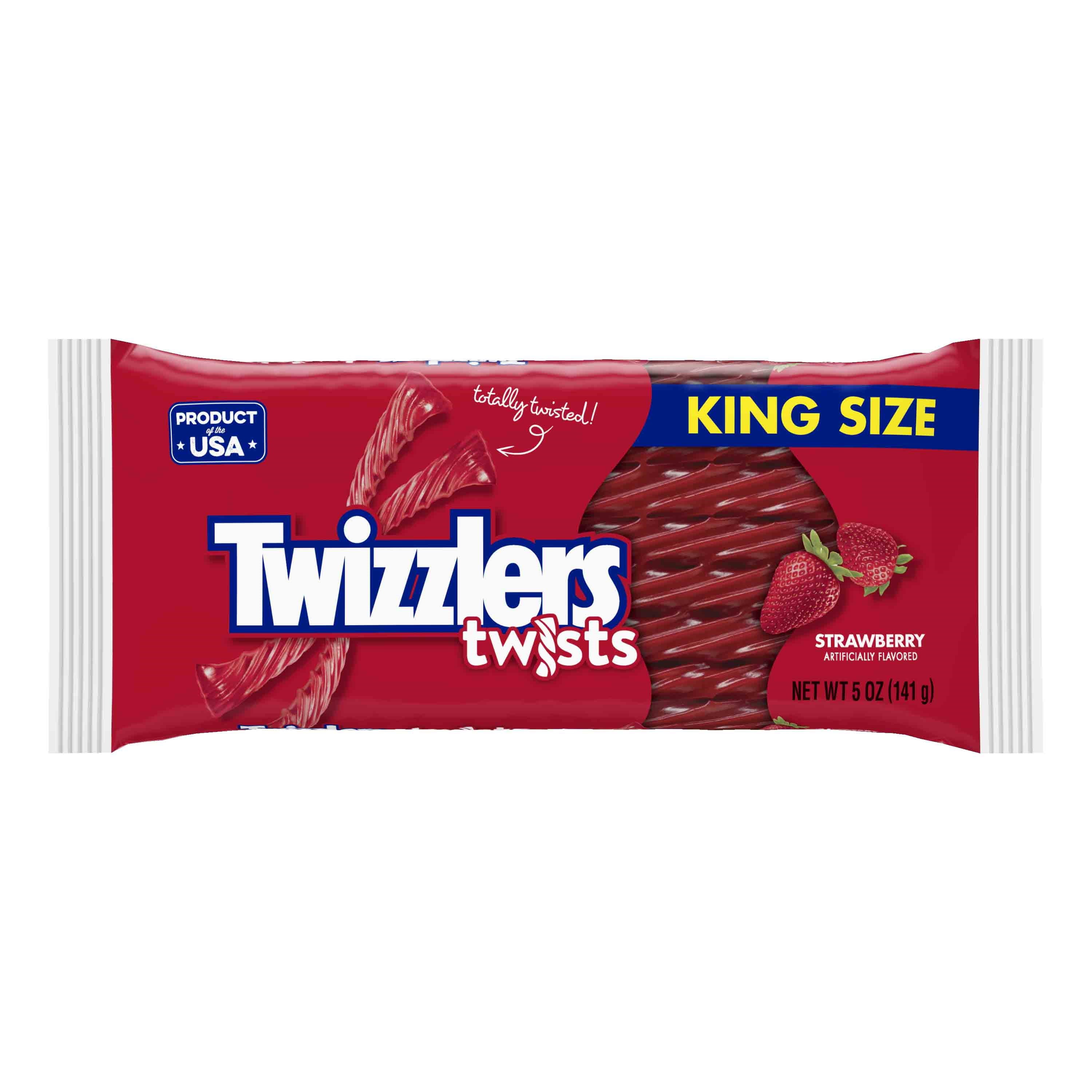 Twizzlers, Strawberry Twists King Size, 5 Oz., 15 ct.