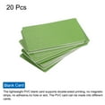thumbnail image 3 of Uxcell Blank Cards, 30 Mil Graphic Quality Dark Green Plastic Cards for Photo ID Badge Printer, 20 Pack, 3 of 5