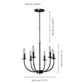 thumbnail image 2 of Xtricity - Pendant Light, 17.9'' Width, From the Andalusian Collection, Black, 2 of 3