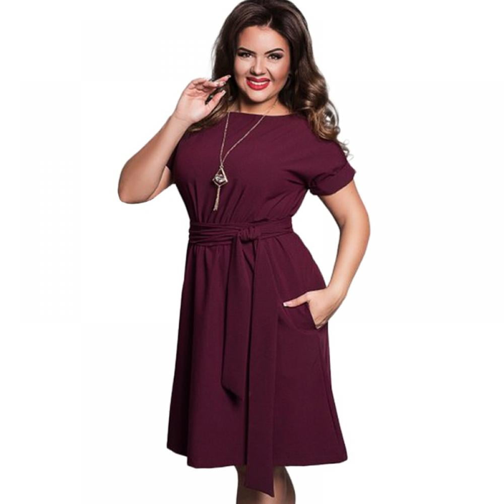 walmart burgundy dress