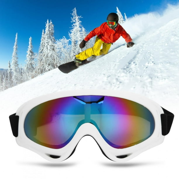 Zerodis Pc Windproof Skiing Glasses Motorcycle Unisex Outdoor Sports Cycling Goggles For Adults Children,cycling Goggles White Frame Color Film